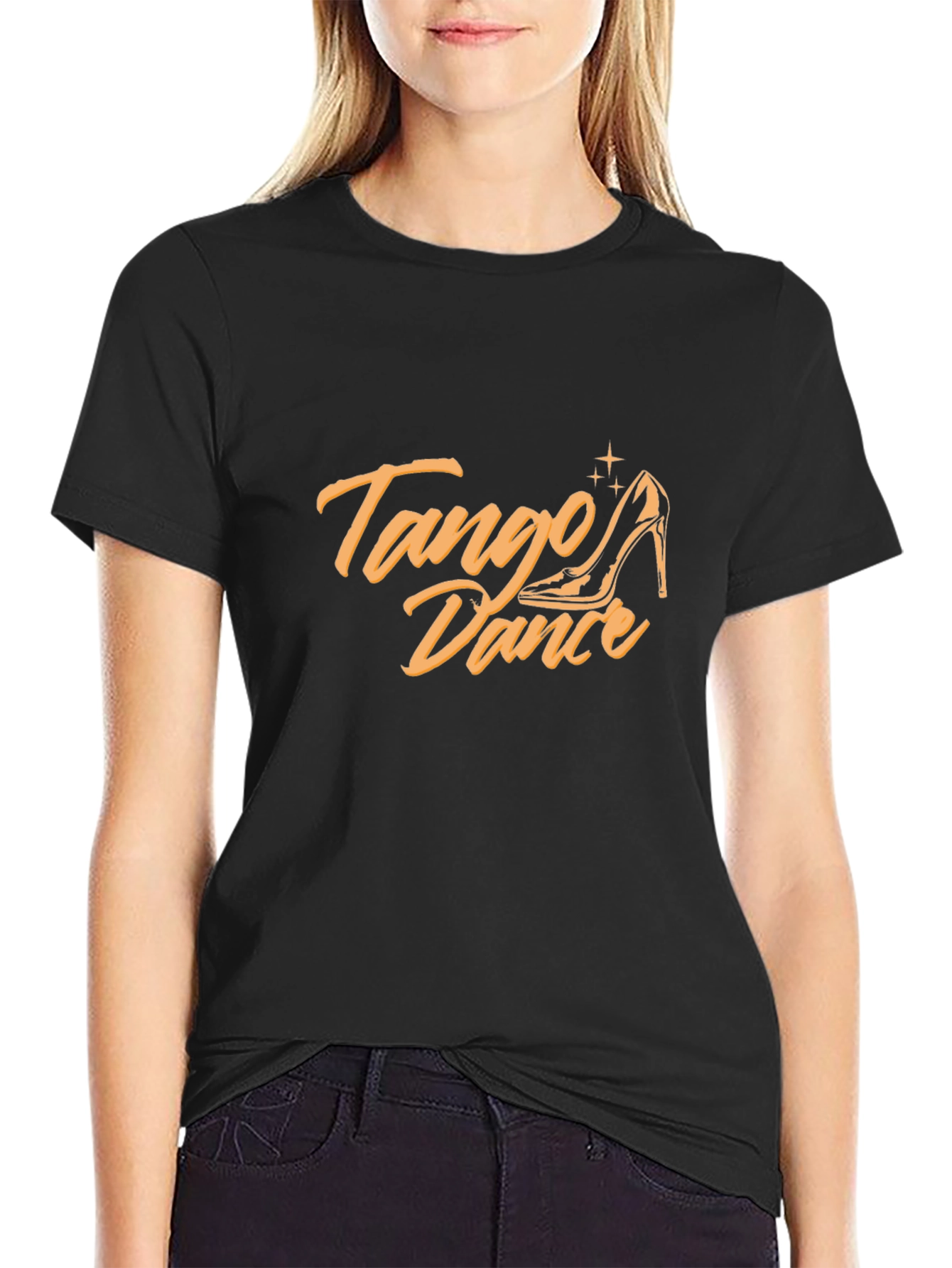 Tango Dance Black Graphic Tee