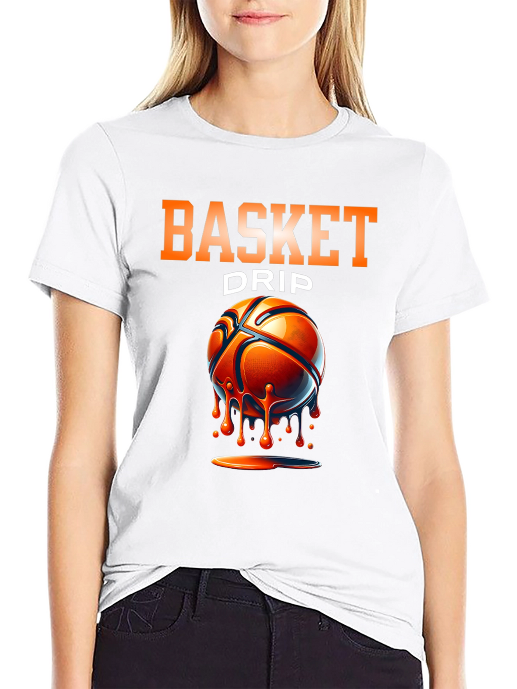 Basket Drip T-Shirt - Stylish Basketball Tee