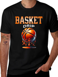 Basket Drip T-Shirt - Stylish Basketball Tee