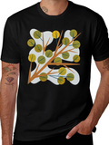Abstract Tree Branch Graphic Tee - Modern Style