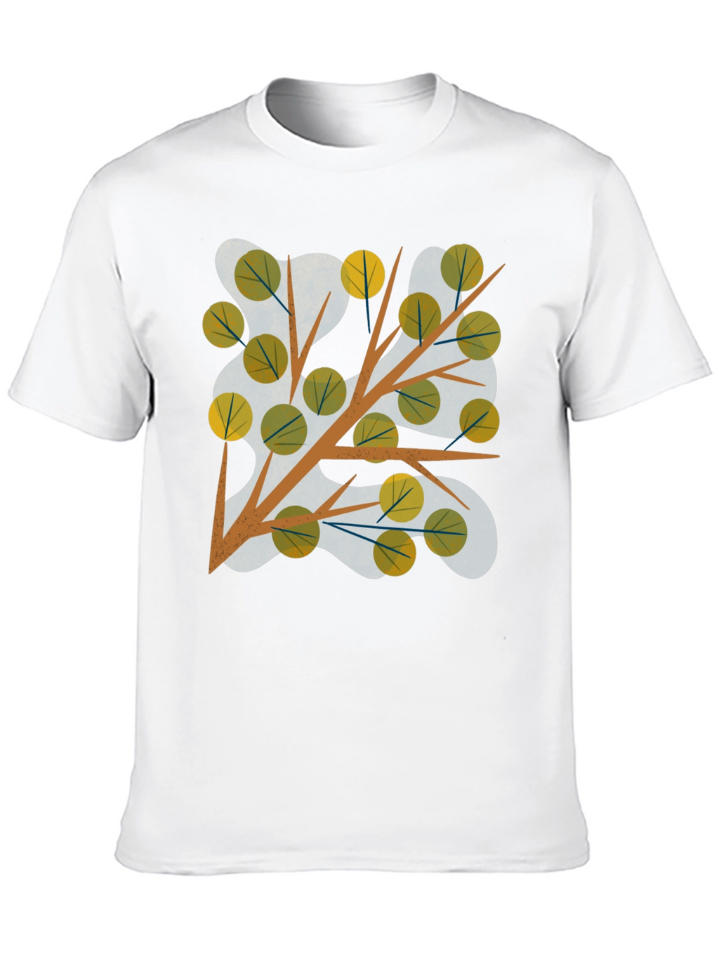 Abstract Tree Branch Graphic Tee - Modern Style