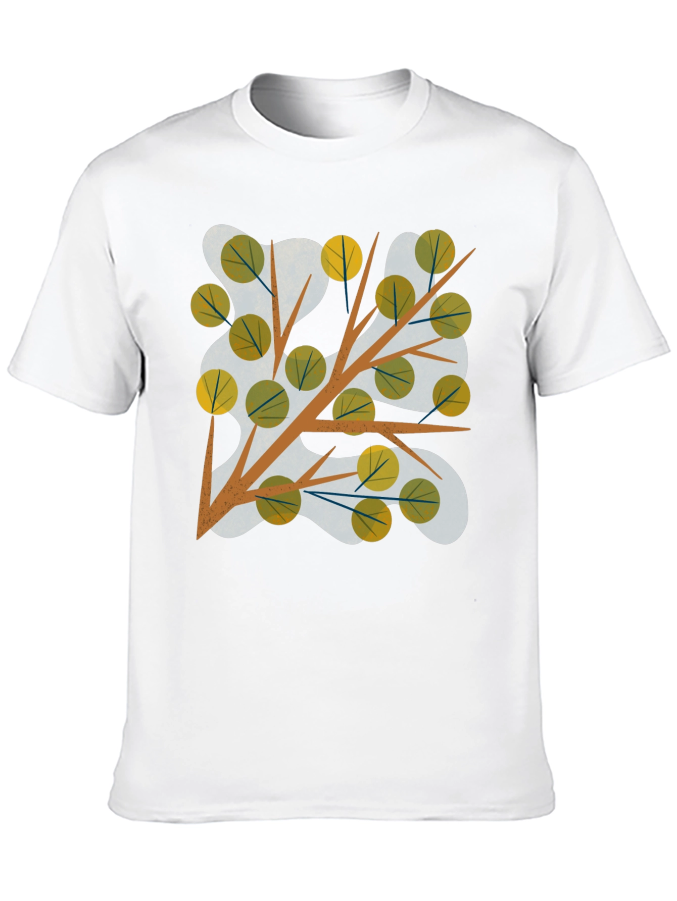 Abstract Tree Branch Graphic Tee - Modern Style