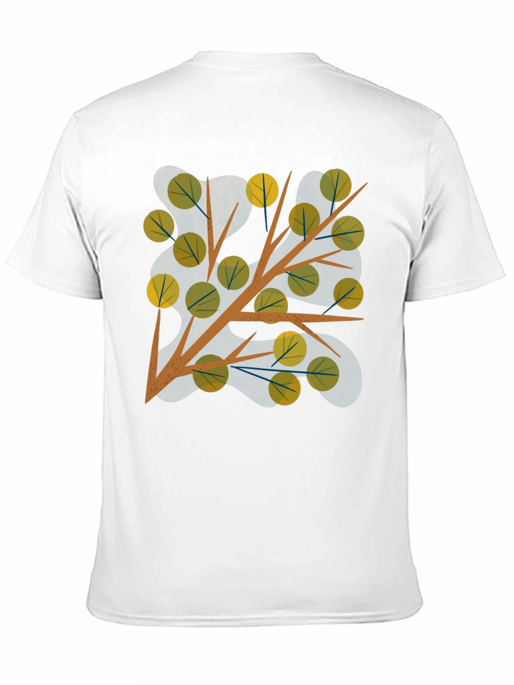 Abstract Tree Branch Graphic Tee - Modern Style
