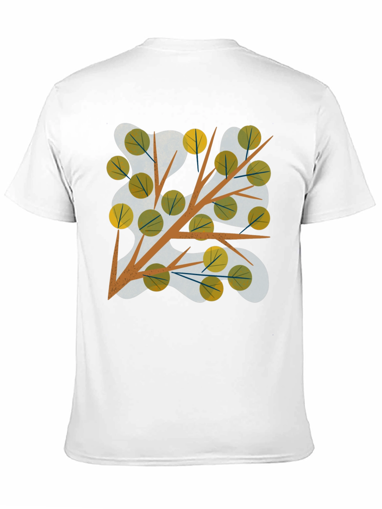 Abstract Tree Branch Graphic Tee - Modern Style