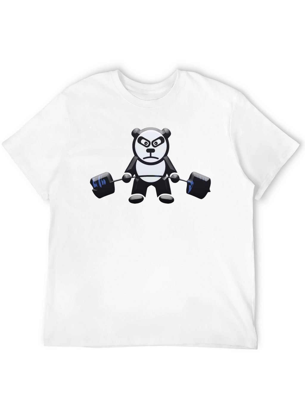 Weightlifting Panda Black T-Shirt