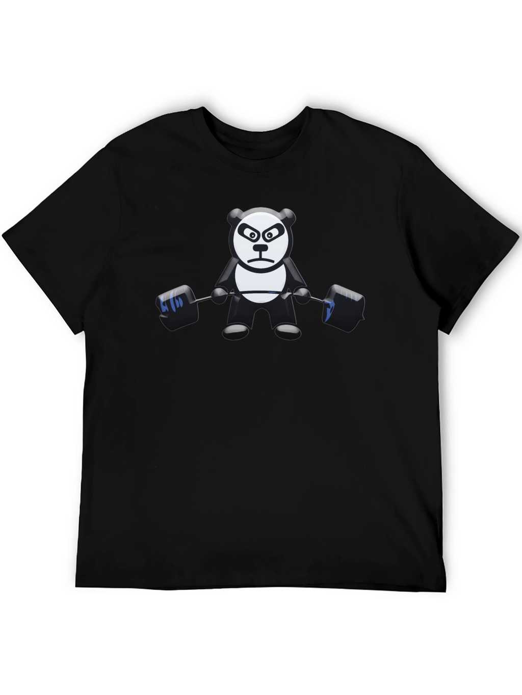 Weightlifting Panda Black T-Shirt