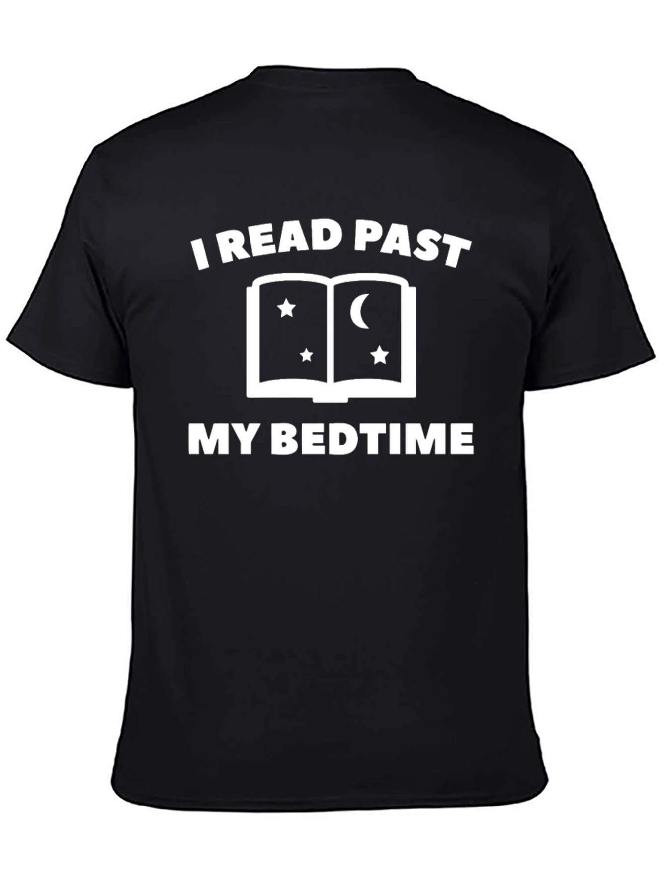 I Read Past My Bedtime T-Shirt Funny Book Lover Tee