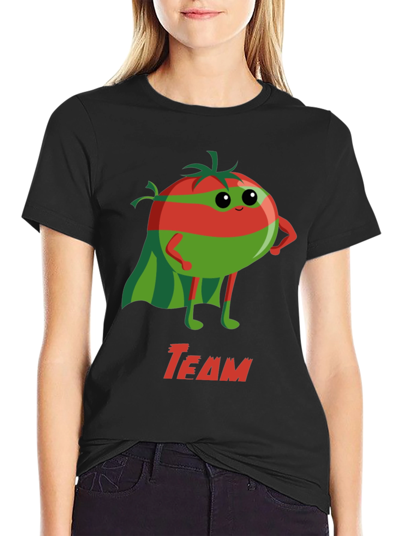 Team Tomato Superhero Graphic T-Shirt