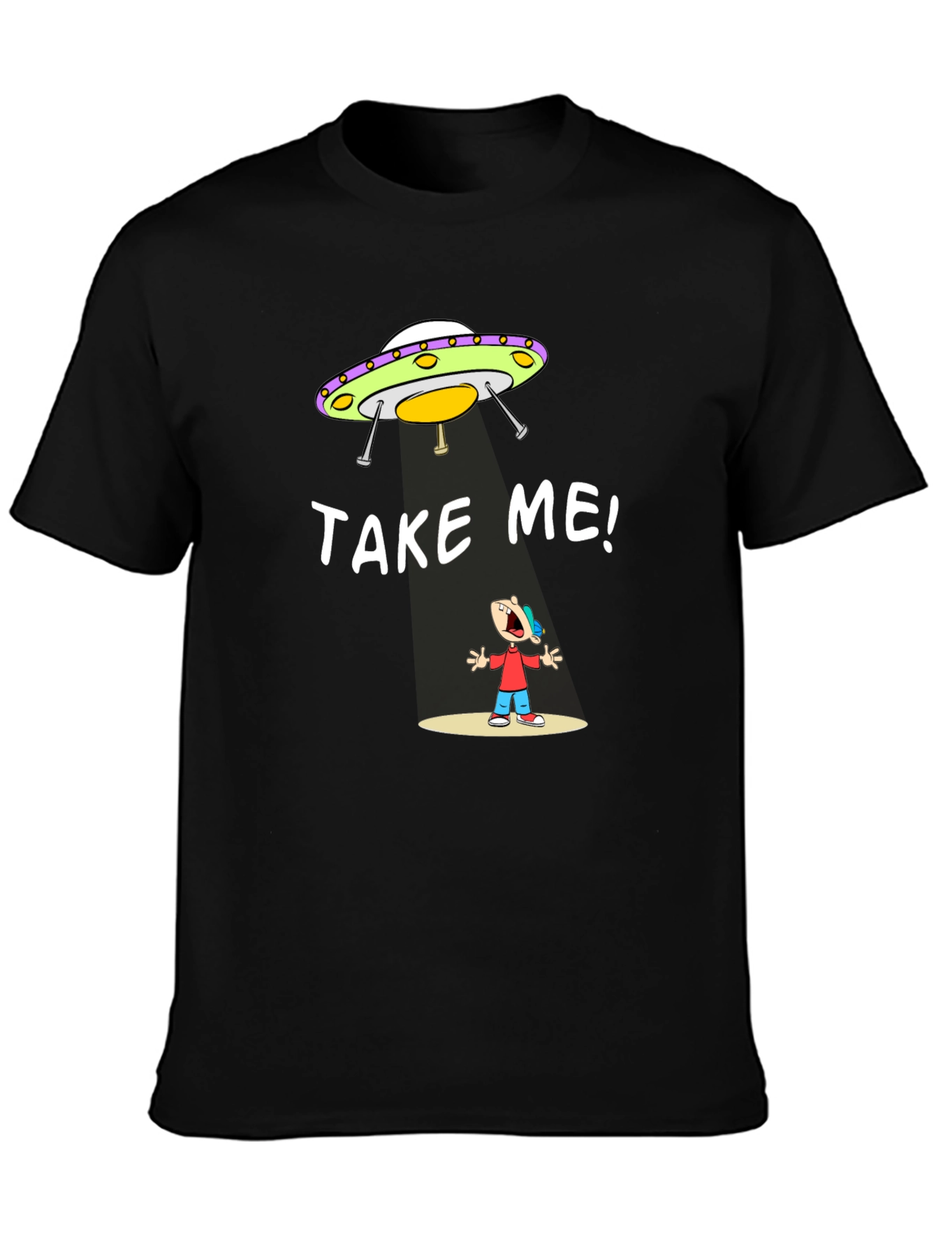 Take Me Alien Abduction Graphic T-Shirt