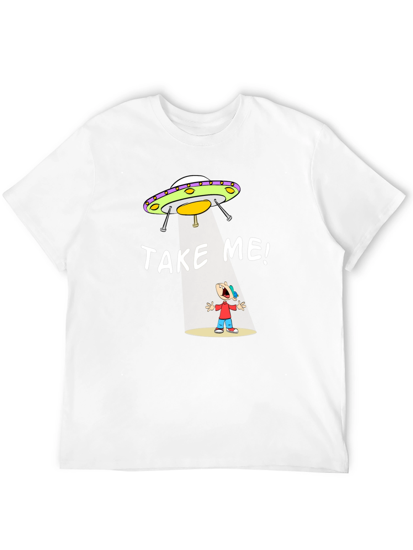 Take Me Alien Abduction Graphic T-Shirt