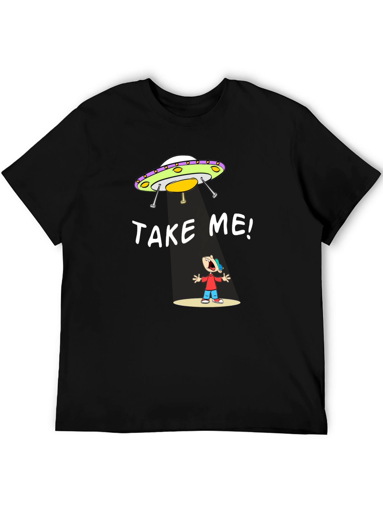 Take Me Alien Abduction Graphic T-Shirt