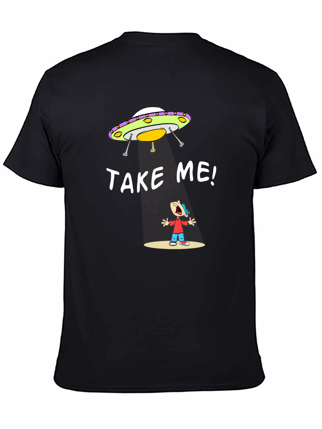 Take Me Alien Abduction Graphic T-Shirt