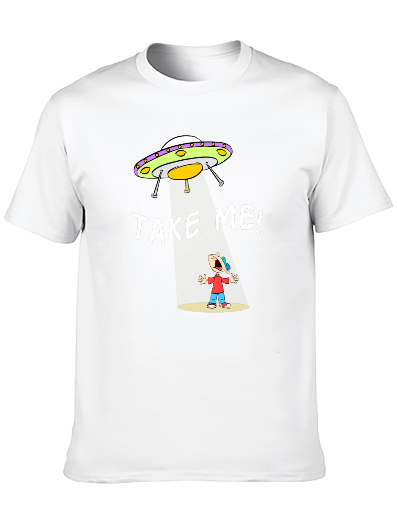 Take Me Alien Abduction Graphic T-Shirt