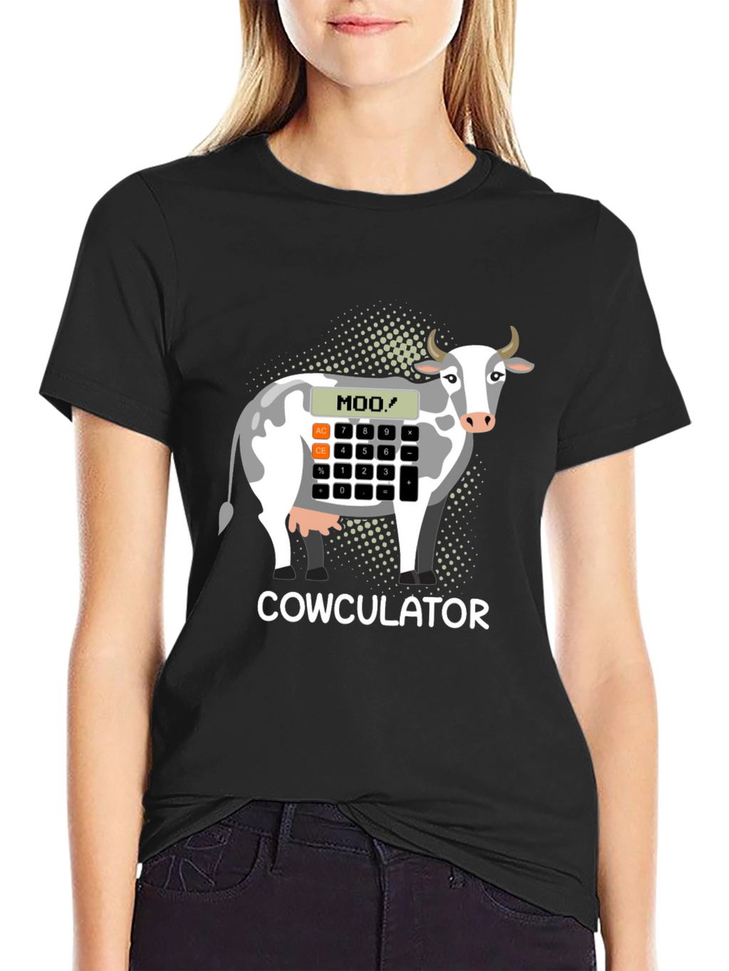 Cowculator T-Shirt - Funny Cow Calculator Design