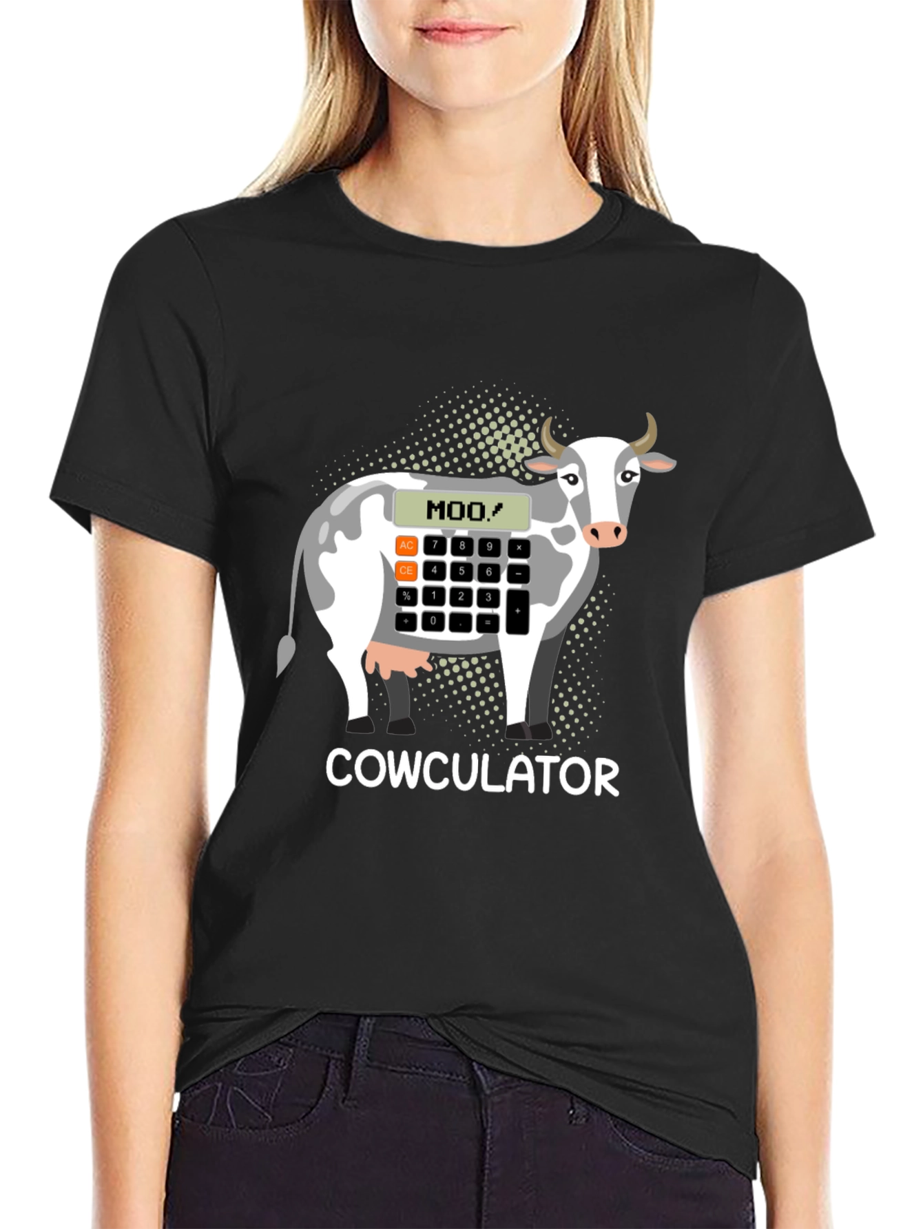 Cowculator T-Shirt - Funny Cow Calculator Design
