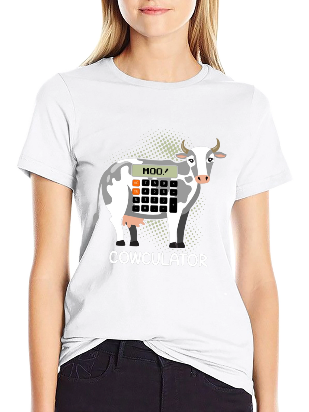 Cowculator T-Shirt - Funny Cow Calculator Design
