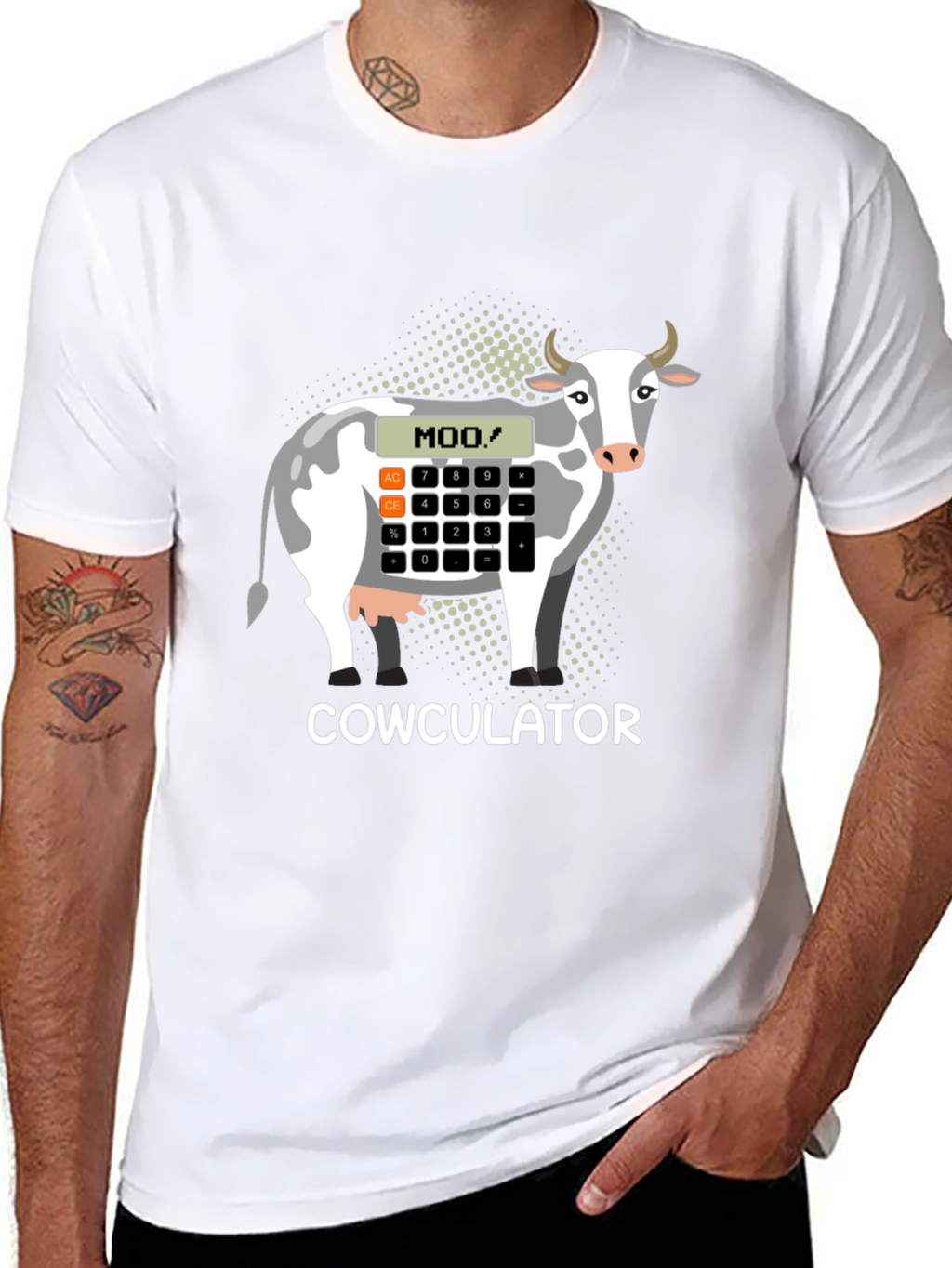 Cowculator T-Shirt - Funny Cow Calculator Design