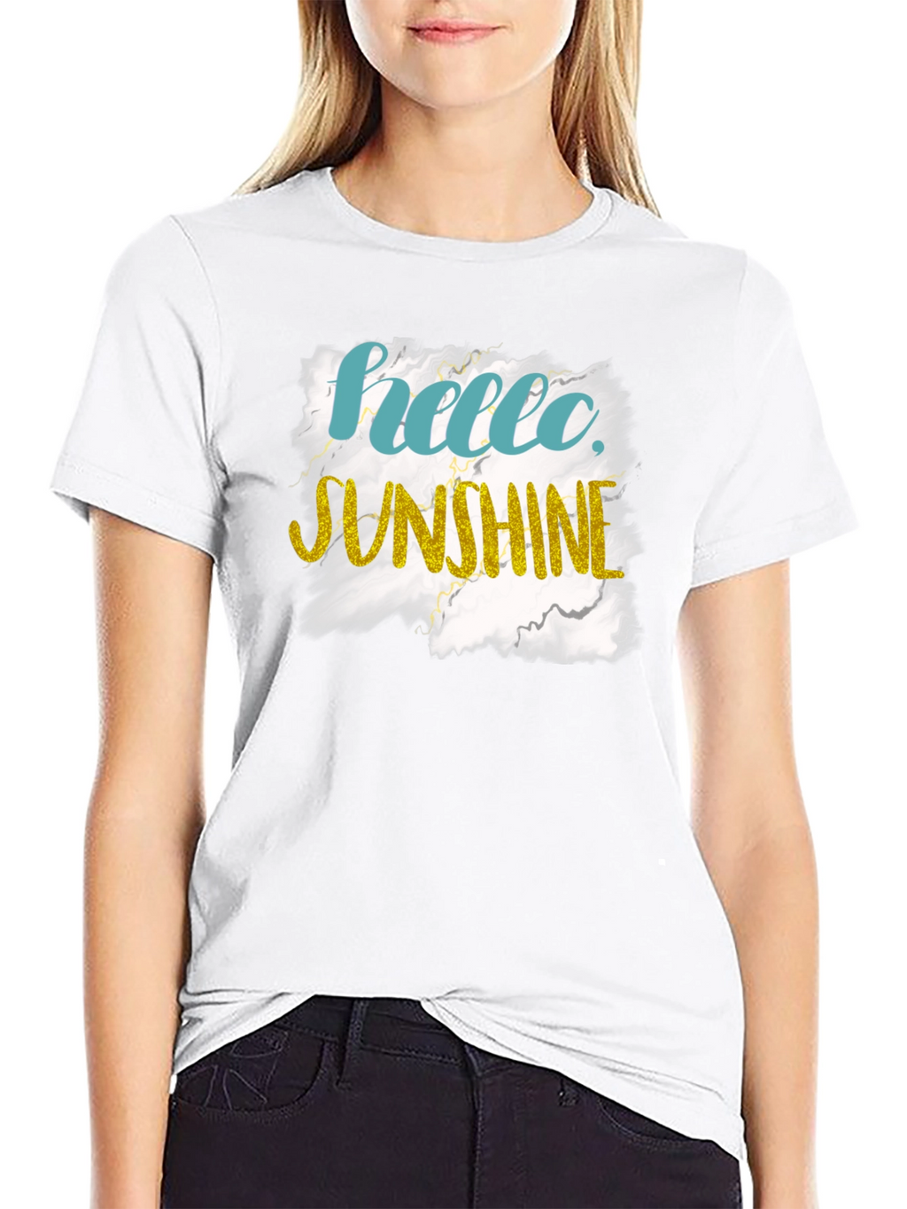 Hello Sunshine Graphic Tee - Black