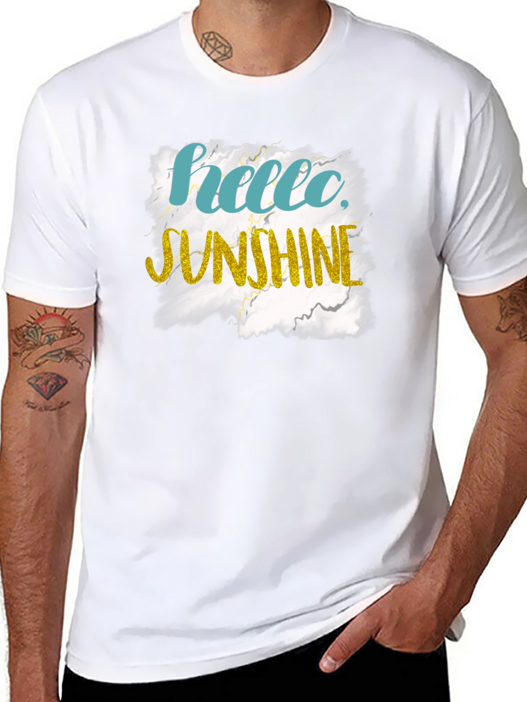 Hello Sunshine Graphic Tee - Black