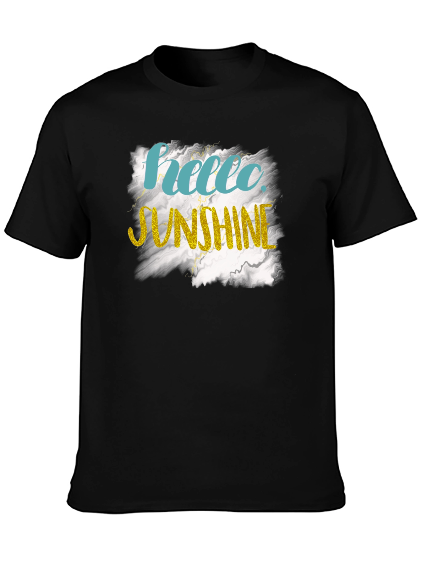 Hello Sunshine Graphic Tee - Black