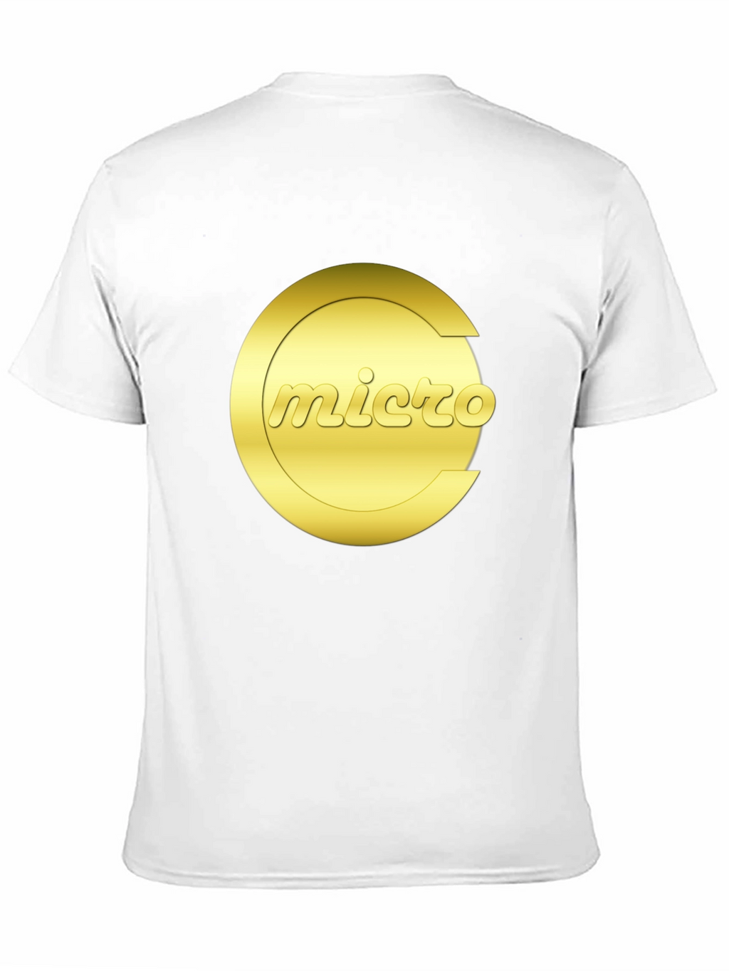Micro Graphic Tee - Gold Logo Black T-Shirt