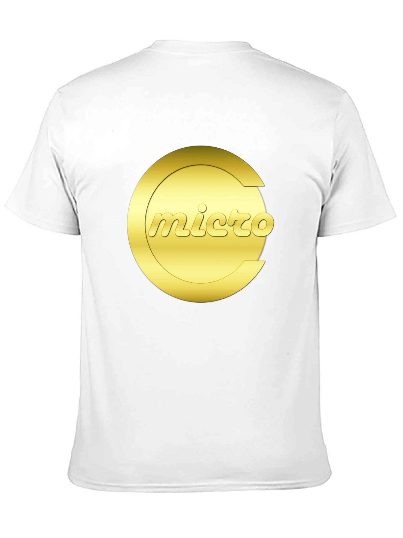 Micro Graphic Tee - Gold Logo Black T-Shirt