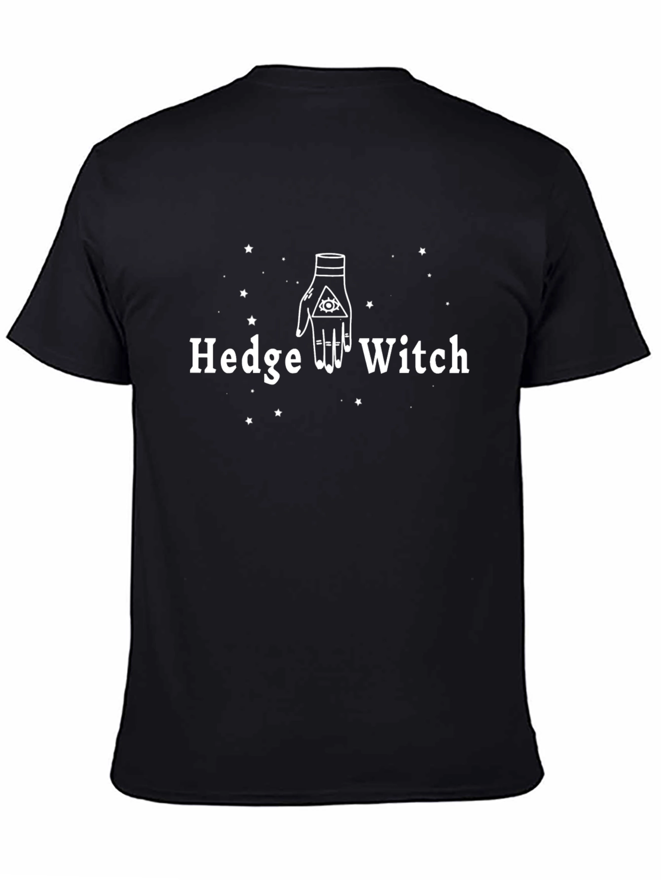 Hedge Witch Graphic T-Shirt - Black Cotton Tee