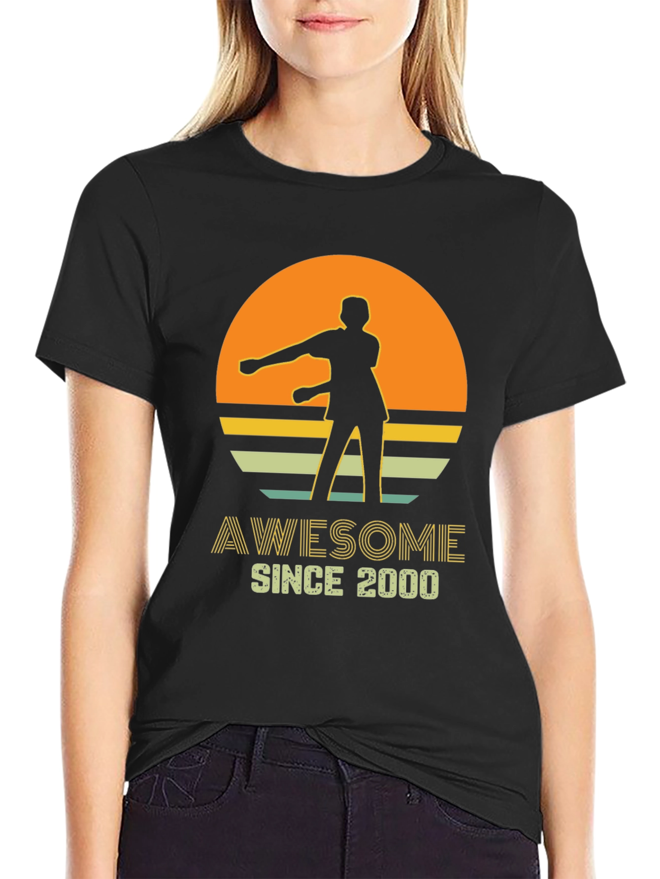 Awesome Since 2000 Retro Graphic Tee