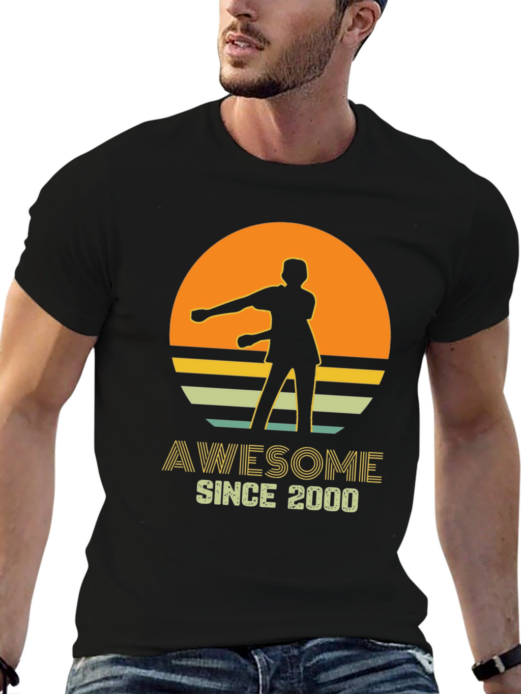 Awesome Since 2000 Retro Graphic Tee