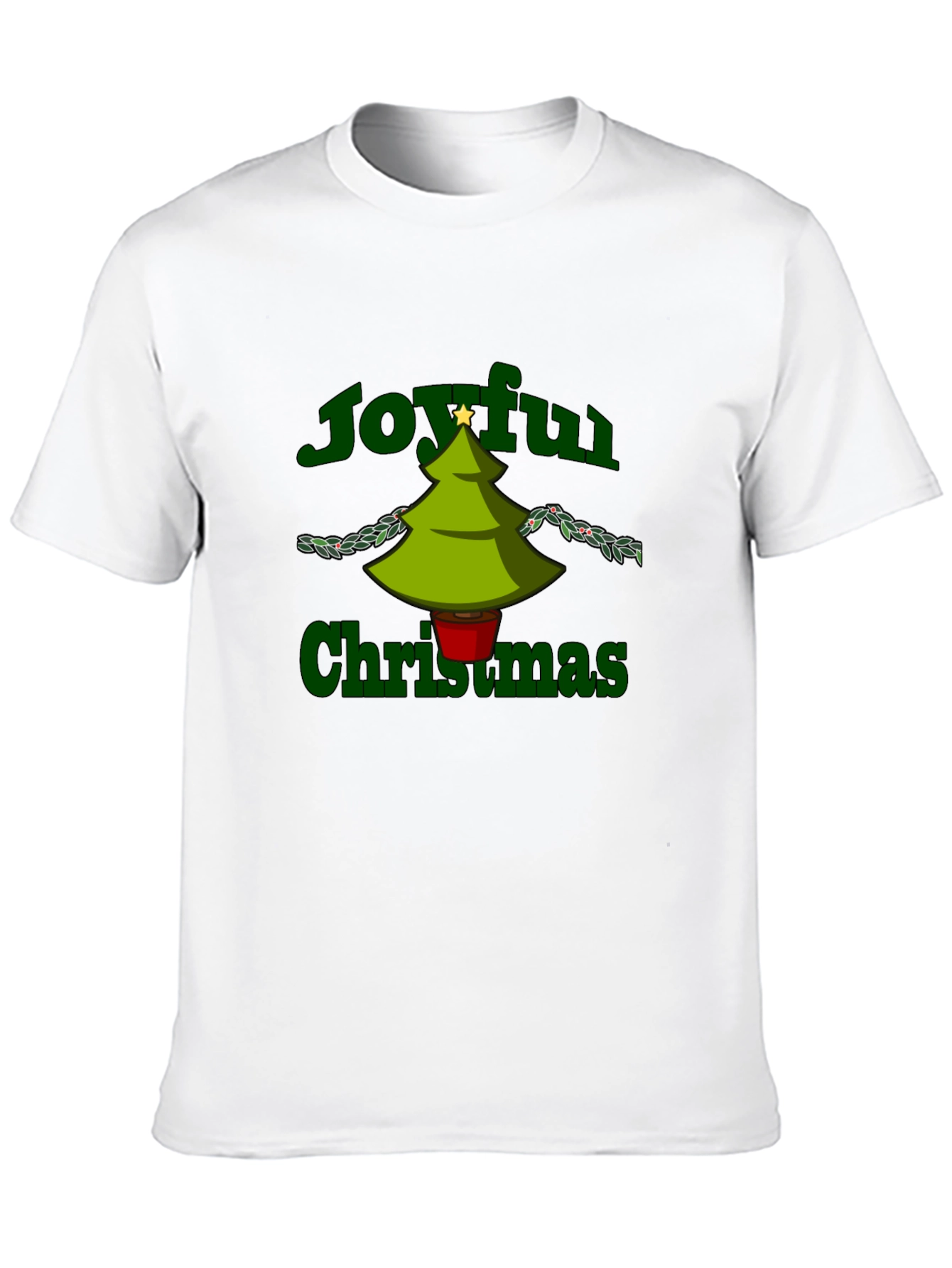 Joyful Christmas Graphic Tee - Holiday Cheer
