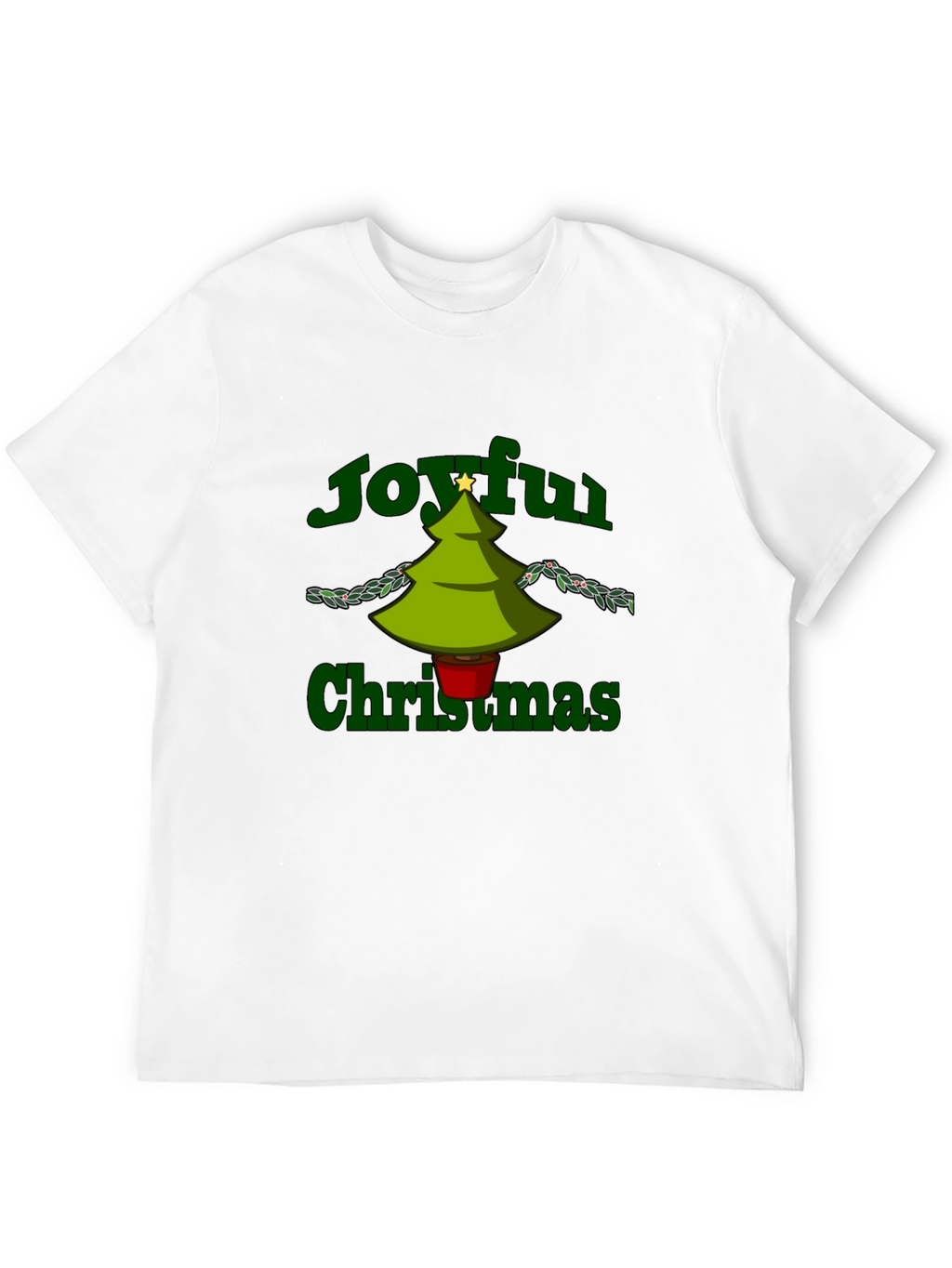 Joyful Christmas Graphic Tee - Holiday Cheer