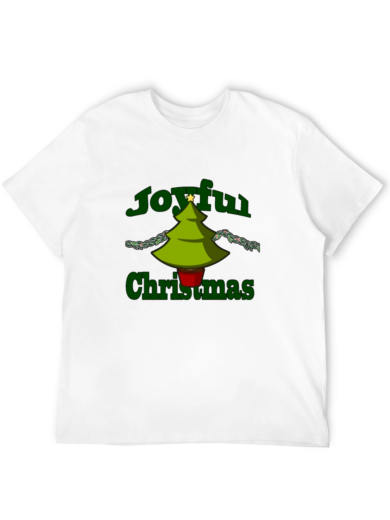 Joyful Christmas Graphic Tee - Holiday Cheer
