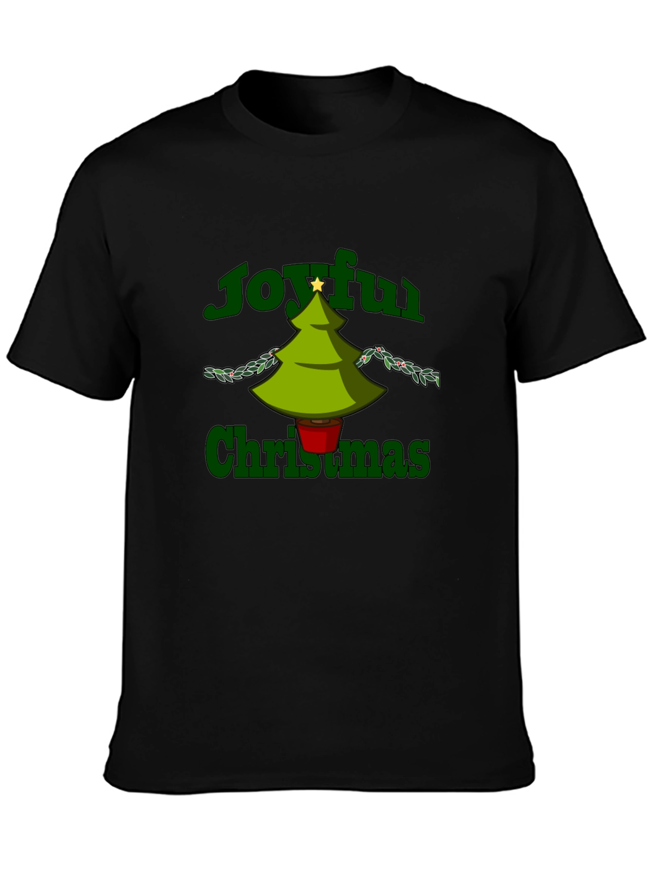 Joyful Christmas Graphic Tee - Holiday Cheer