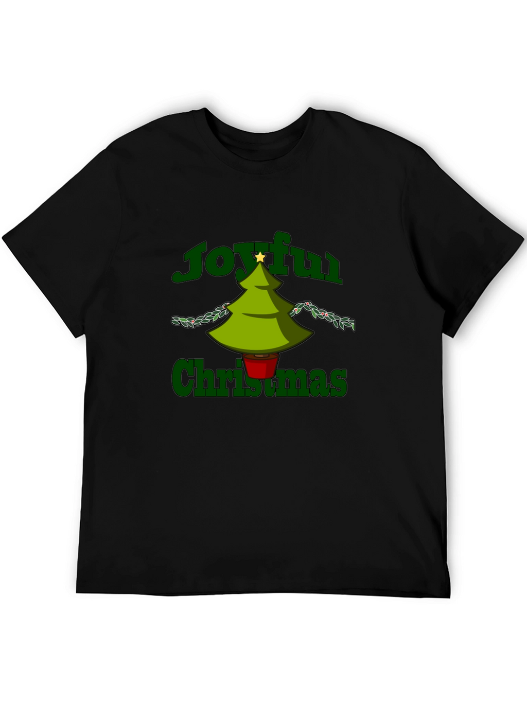 Joyful Christmas Graphic Tee - Holiday Cheer