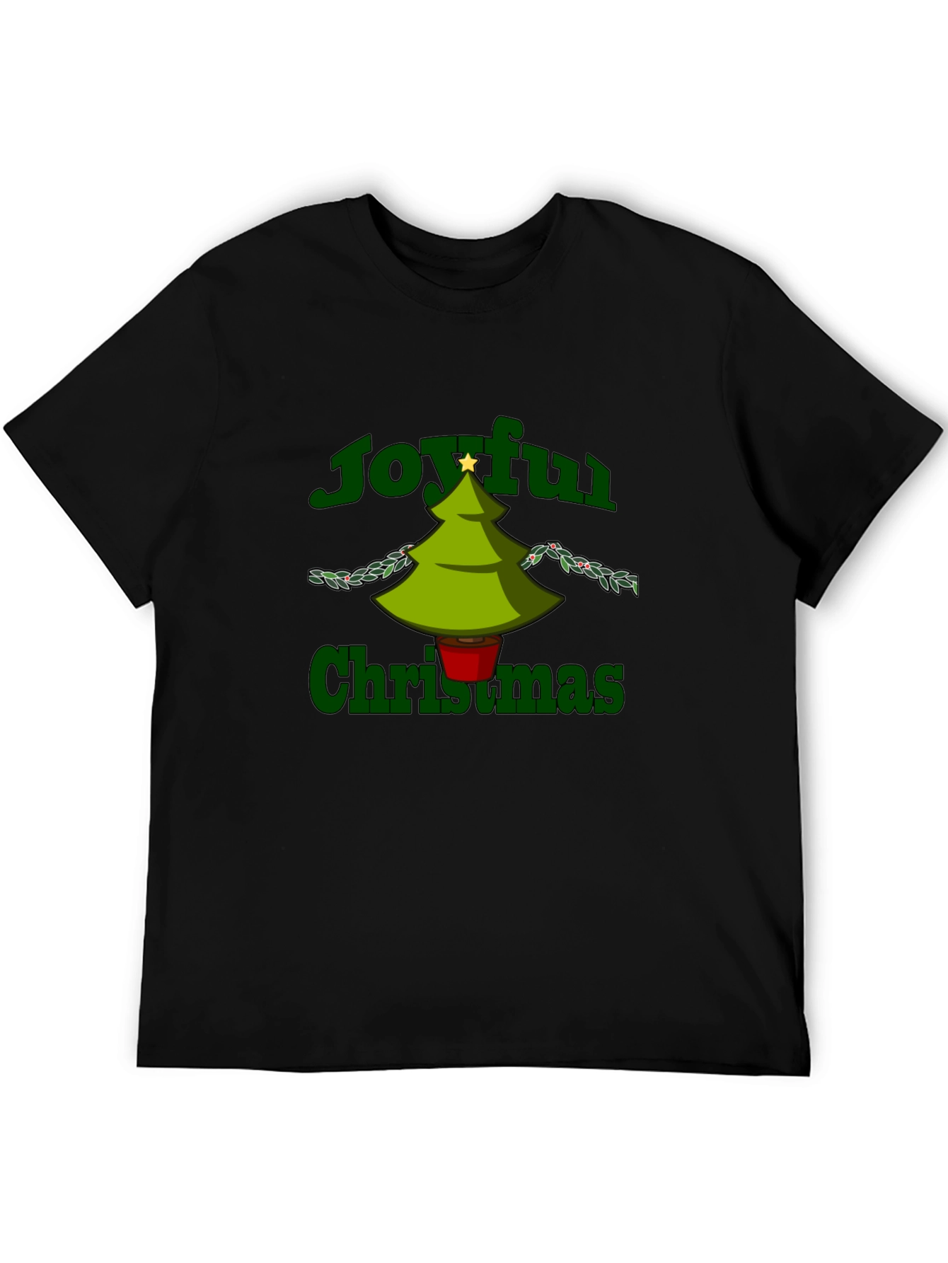 Joyful Christmas Graphic Tee - Holiday Cheer