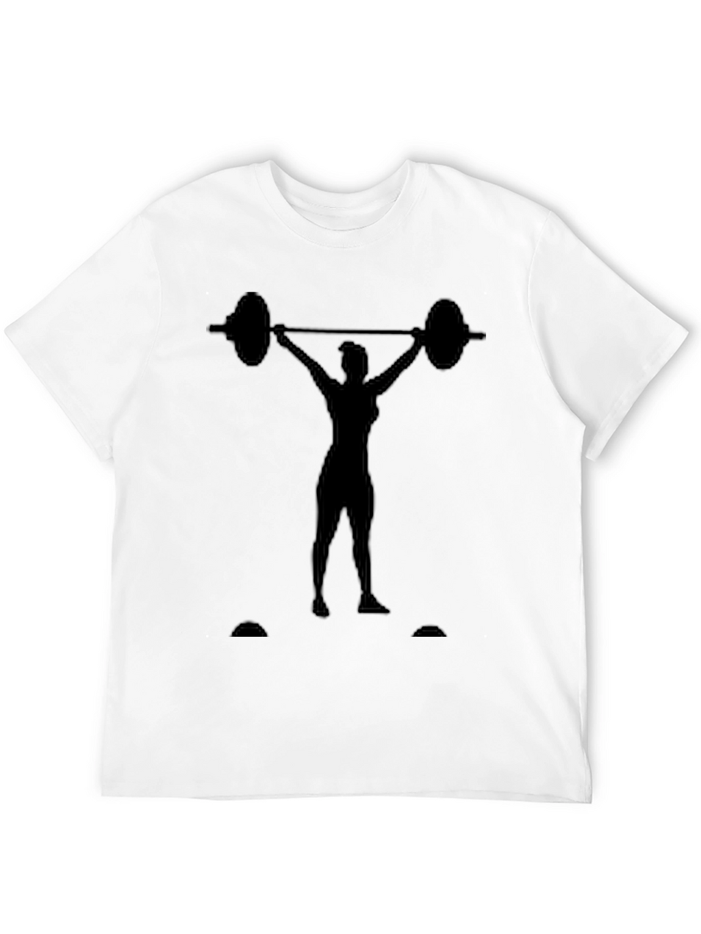 Weightlifting Womans Silhouette Graphic Tee - Black