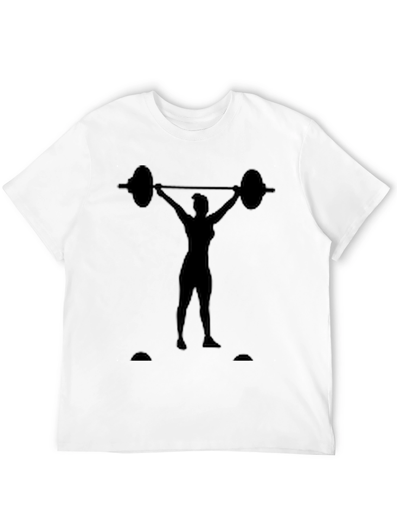 Weightlifting Womans Silhouette Graphic Tee - Black