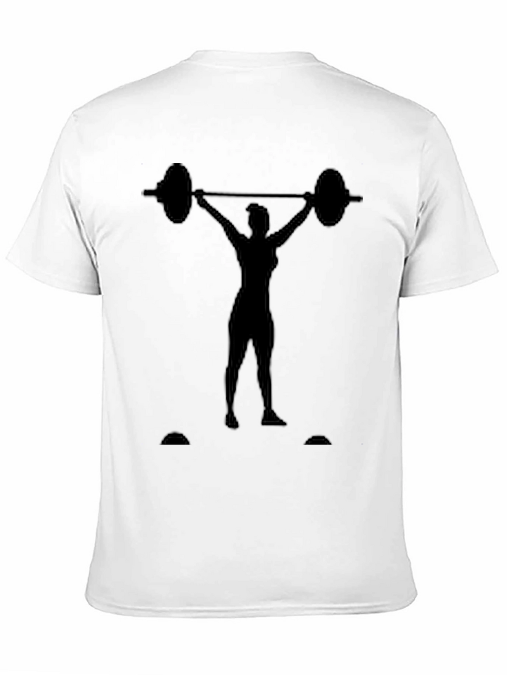 Weightlifting Womans Silhouette Graphic Tee - Black