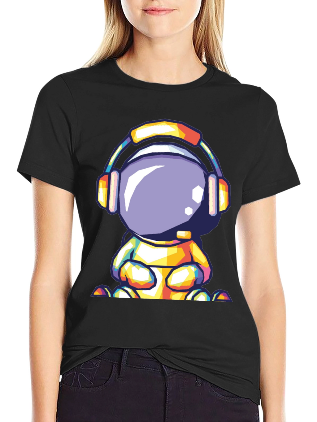 Astronaut Headphone Graphic Tee