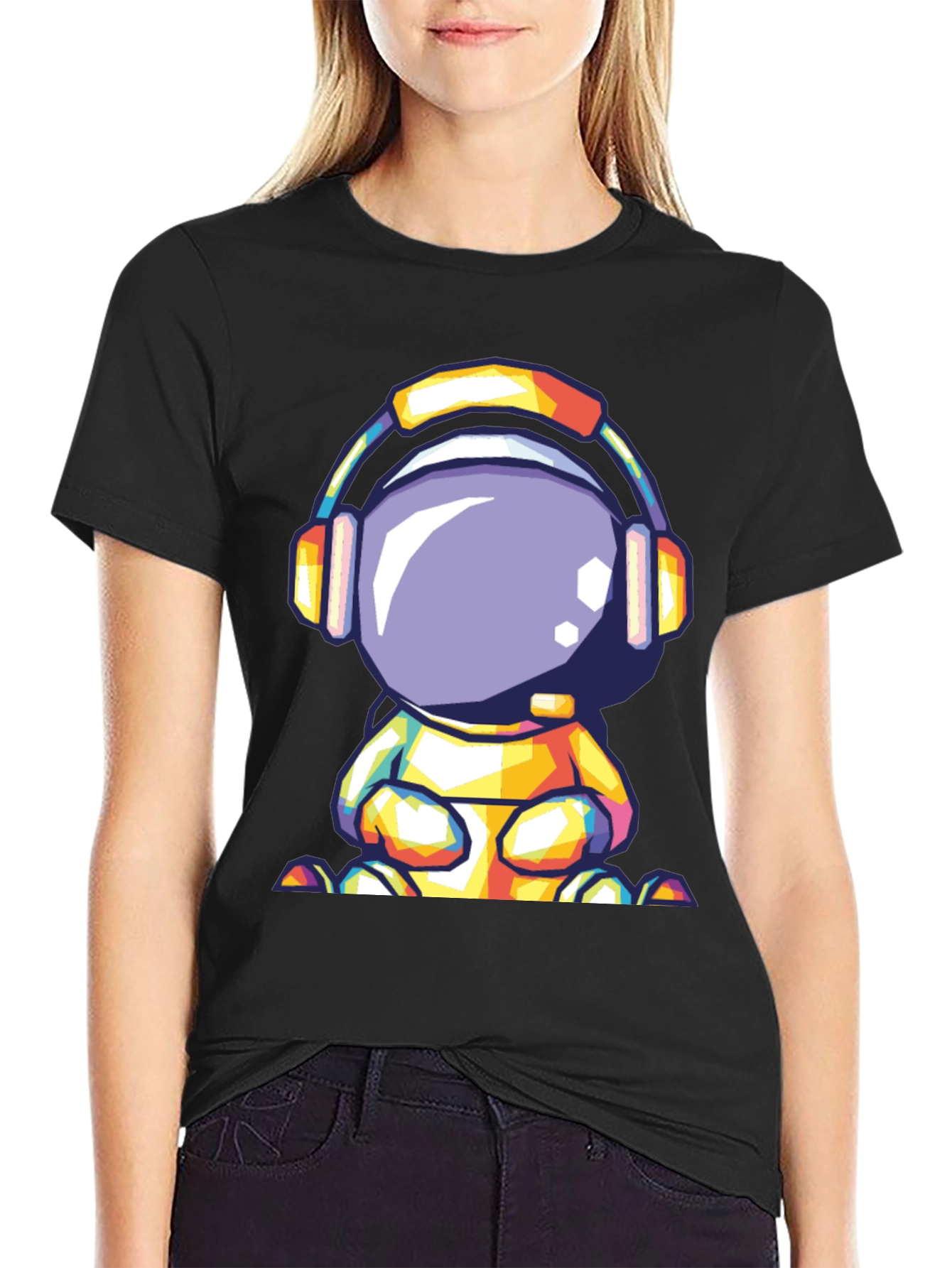Astronaut Headphone Graphic Tee