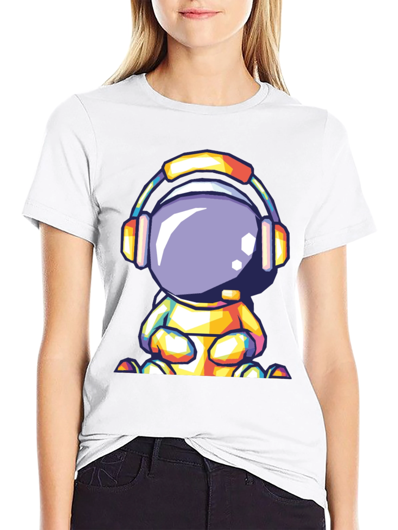 Astronaut Headphone Graphic Tee
