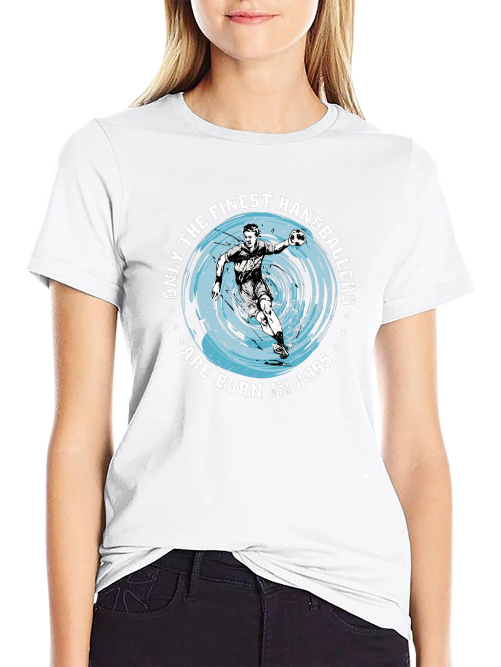 Handballer Born in 1995 Black T-Shirt