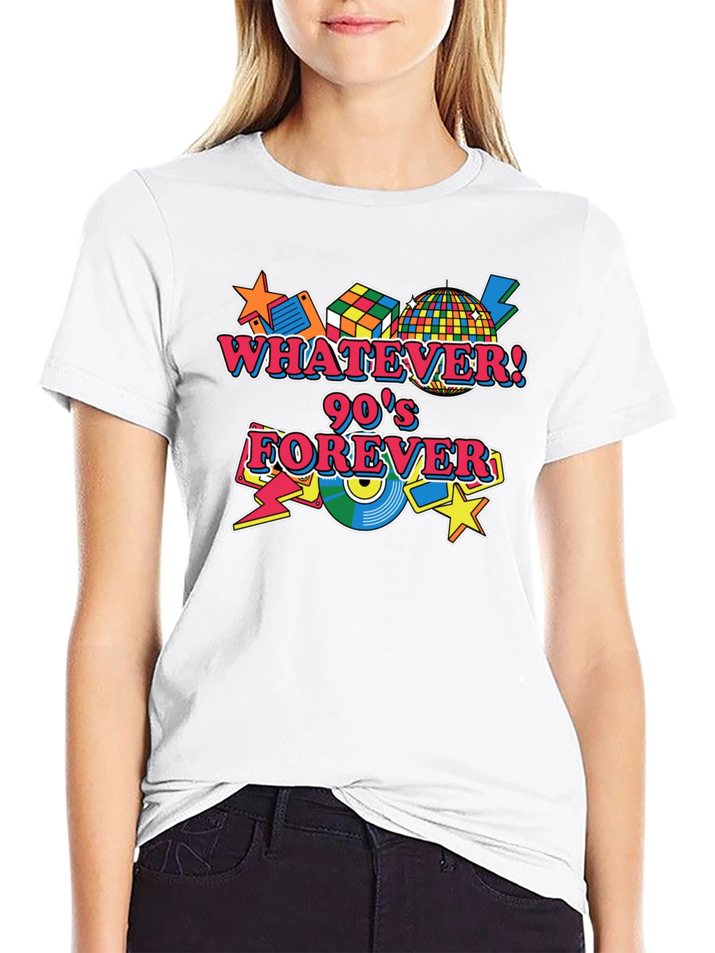 Retro 90s Forever Black T-Shirt