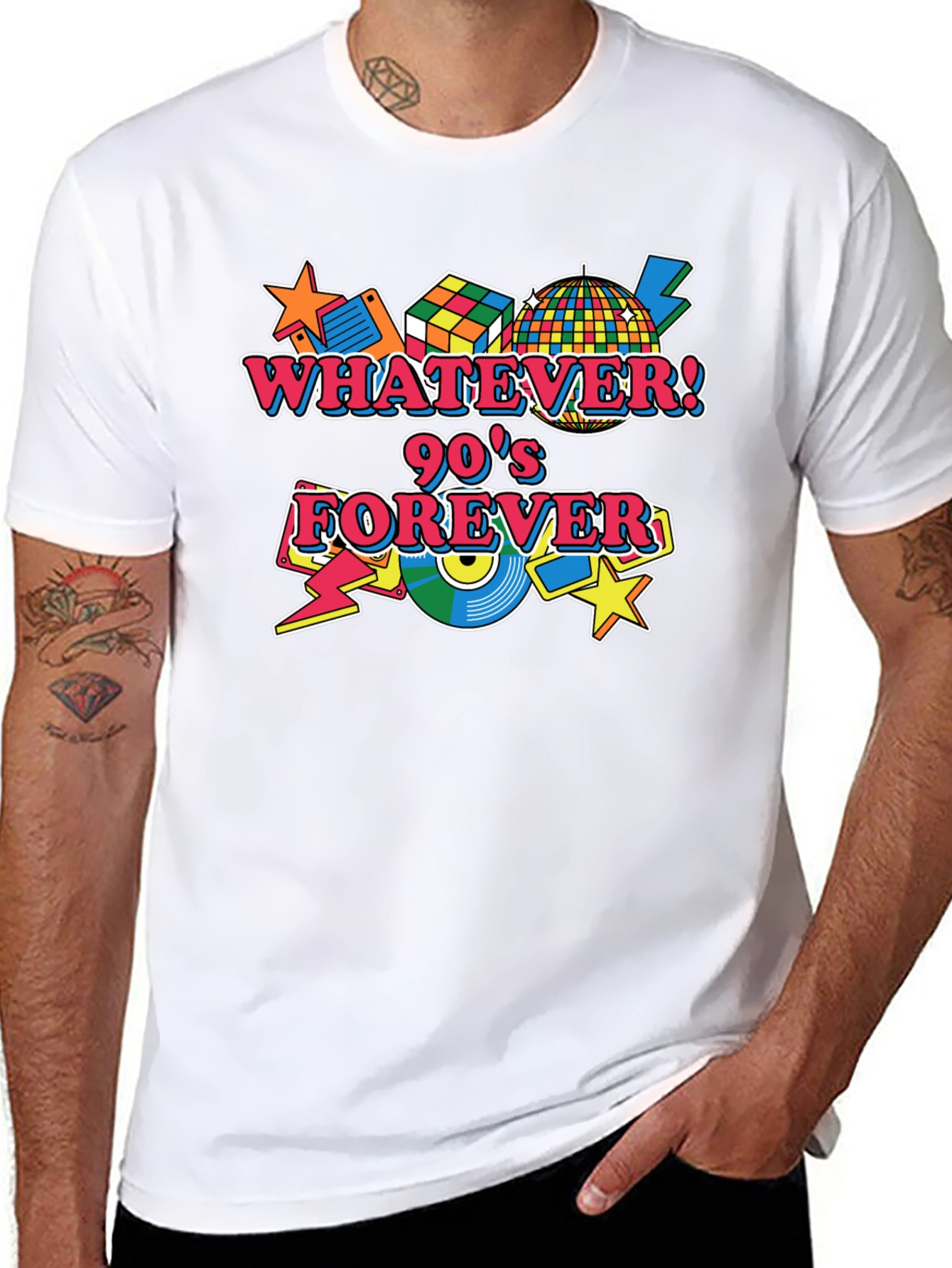 Retro 90s Forever Black T-Shirt