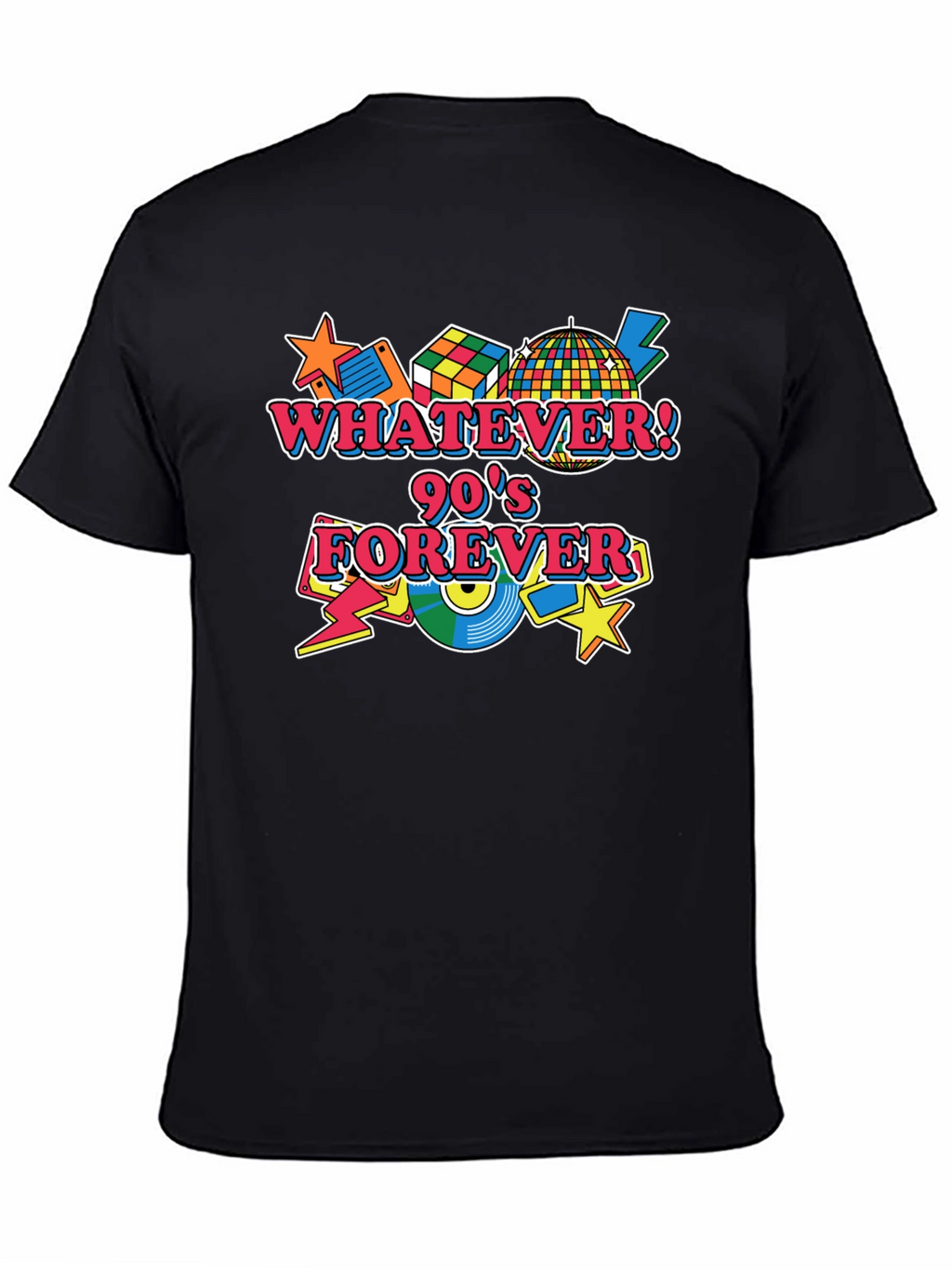 Retro 90s Forever Black T-Shirt