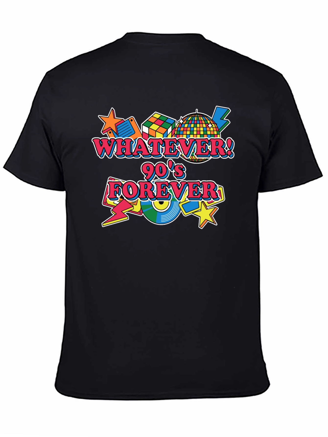 Retro 90s Forever Black T-Shirt