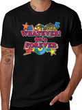 Retro 90s Forever Black T-Shirt