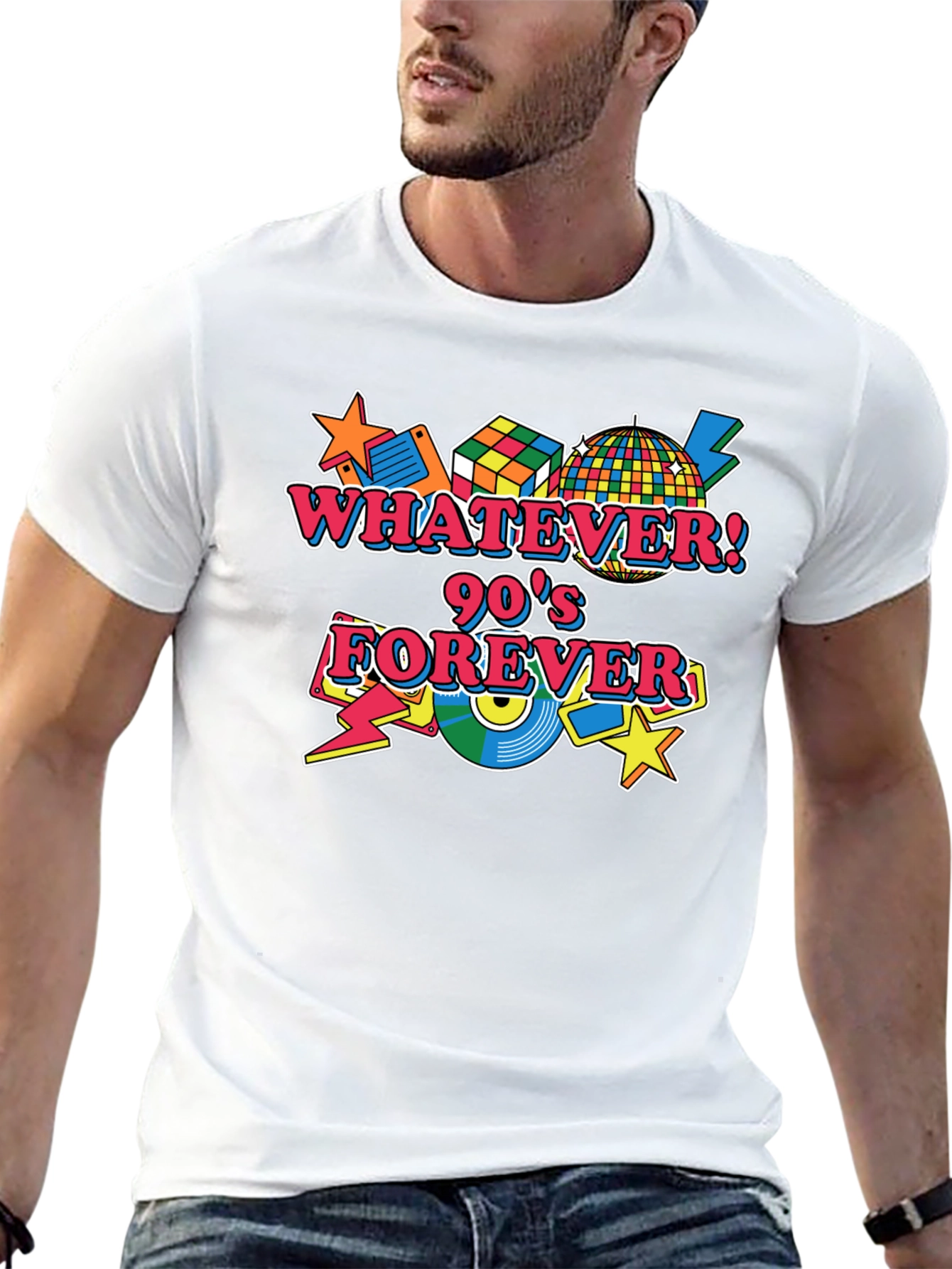 Retro 90s Forever Black T-Shirt