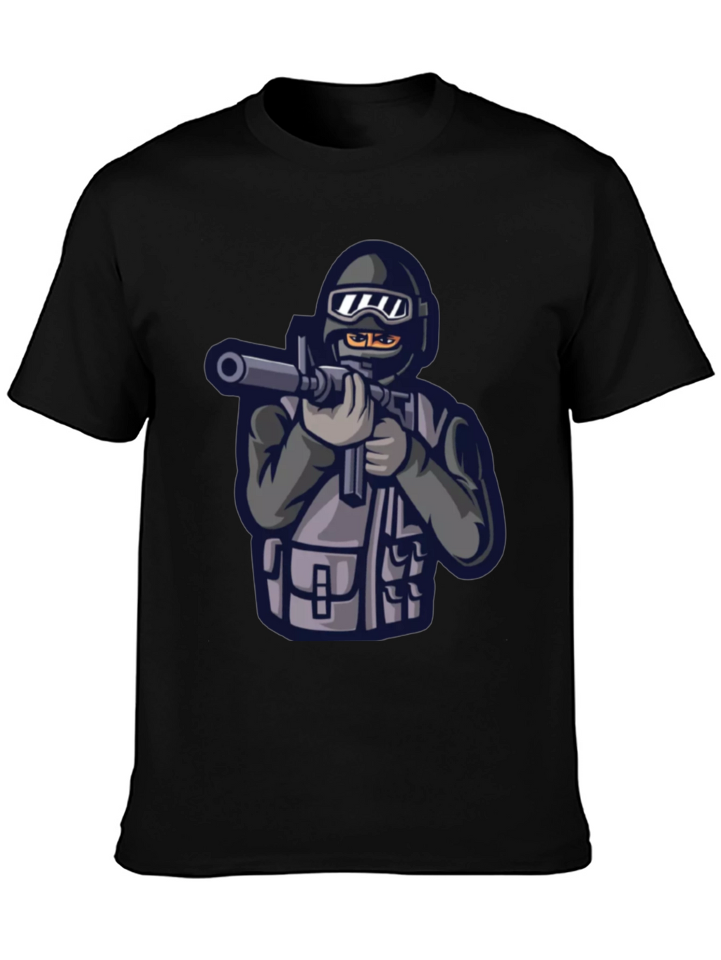 SWAT Team Graphic Black T-Shirt