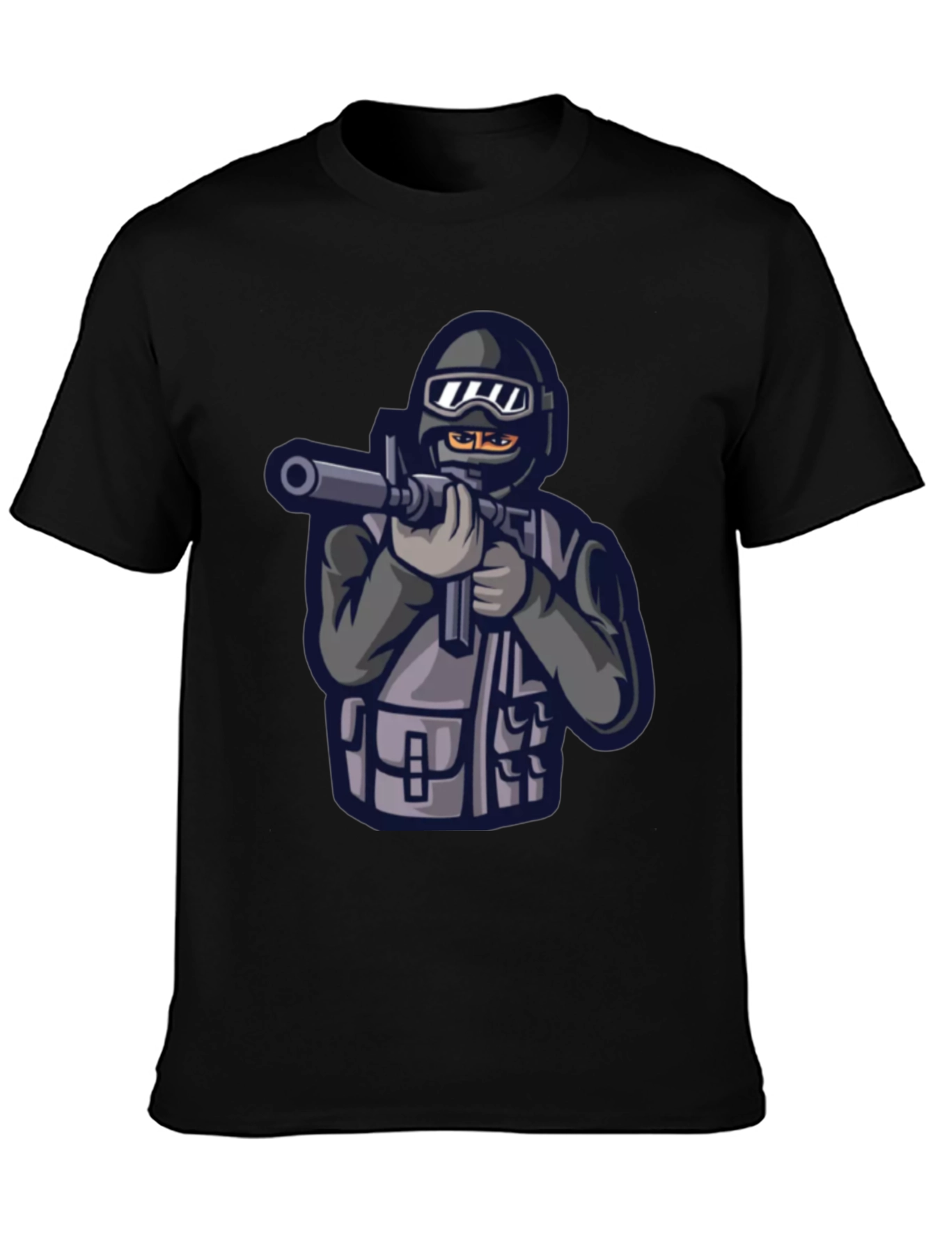 SWAT Team Graphic Black T-Shirt
